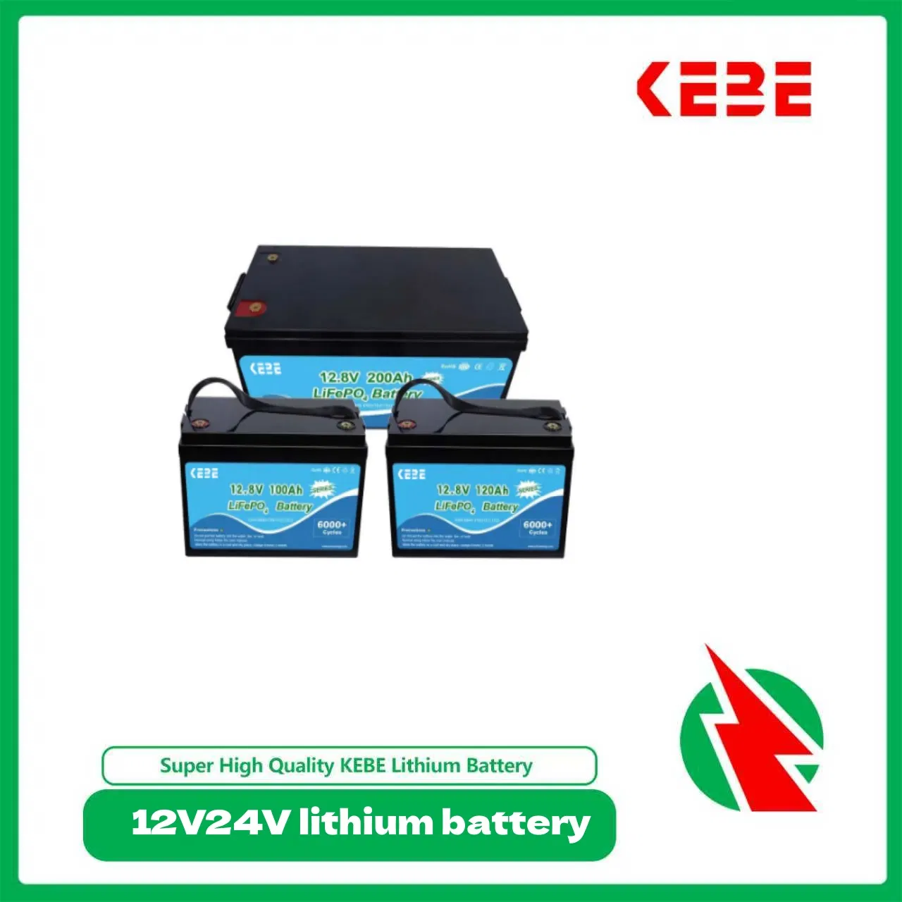 OEM 5 سنوات ضمان دورة عميقة 6000 مرات 12V 24V 48V 50ah 100ah 200ah 400ah LiFePO4 بطاريات قابلة لإعادة الشحن للطاقة الشمسية/UPS/الاتصالات بطاريات ليثيوم