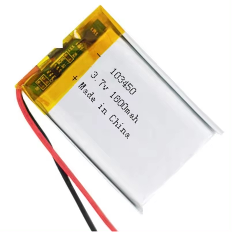 103450 3.7V 1800mAh بطارية بوليمر الليثيوم 103450 3.7V قابلة لإعادة الشحن 2000mAh بطارية ليثيوم بوليمر لجهاز طبي