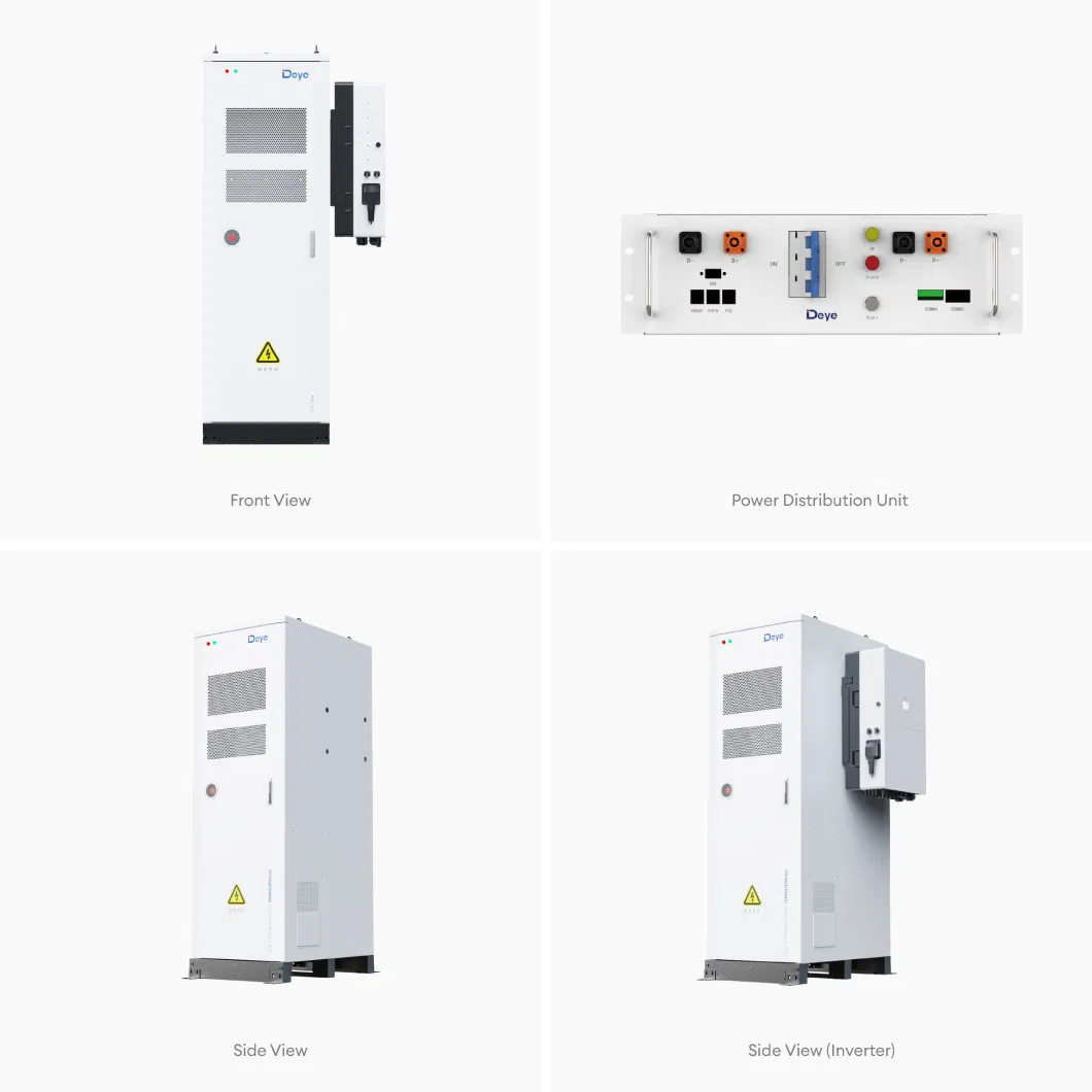 حاوية طاقة شمسية ديا Lifepo4 بطارية 50kW 65kW 100 كيلوواط ساعة 140kW نظام تخزين بطارية ليثيوم شمسية