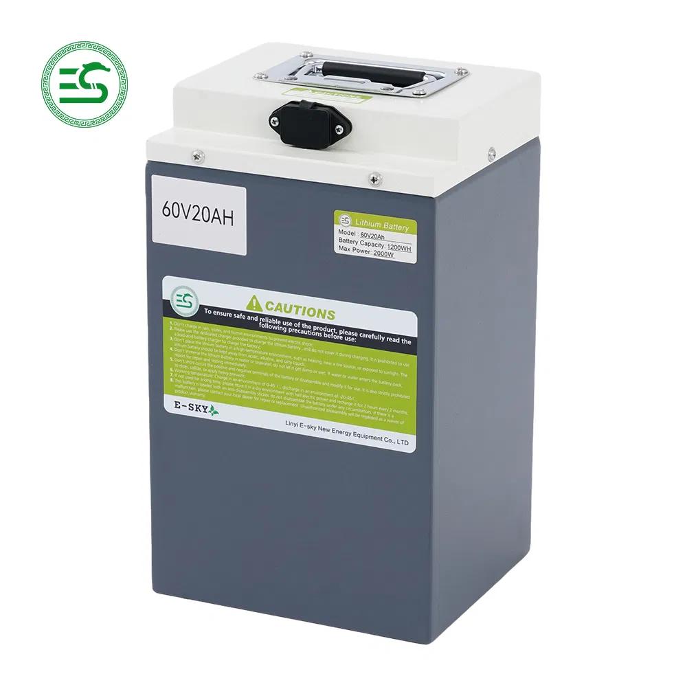 60V20ah-U بطارية ليثيوم لدراجة كهربائية بطارية دراجة نارية مصنع صيني شهادة Un38.3