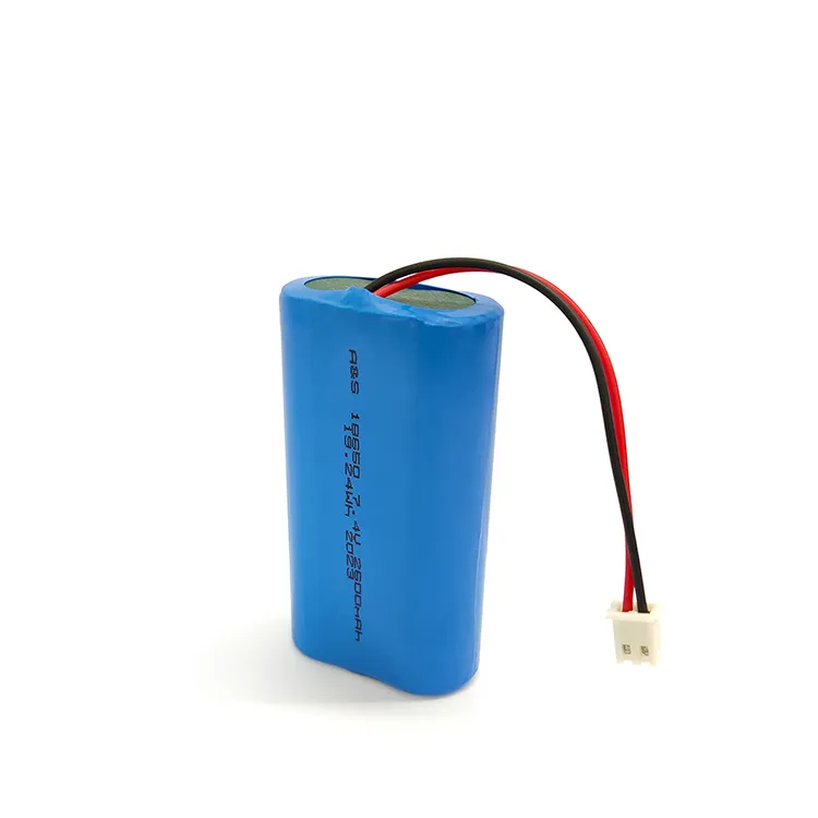بطارية ليثيوم أيون قابلة لإعادة الشحن مخصصة 2s1p 18650 7.4V 2600mAh بطارية ليثيوم أيون لمكبر الصوت المحمول
