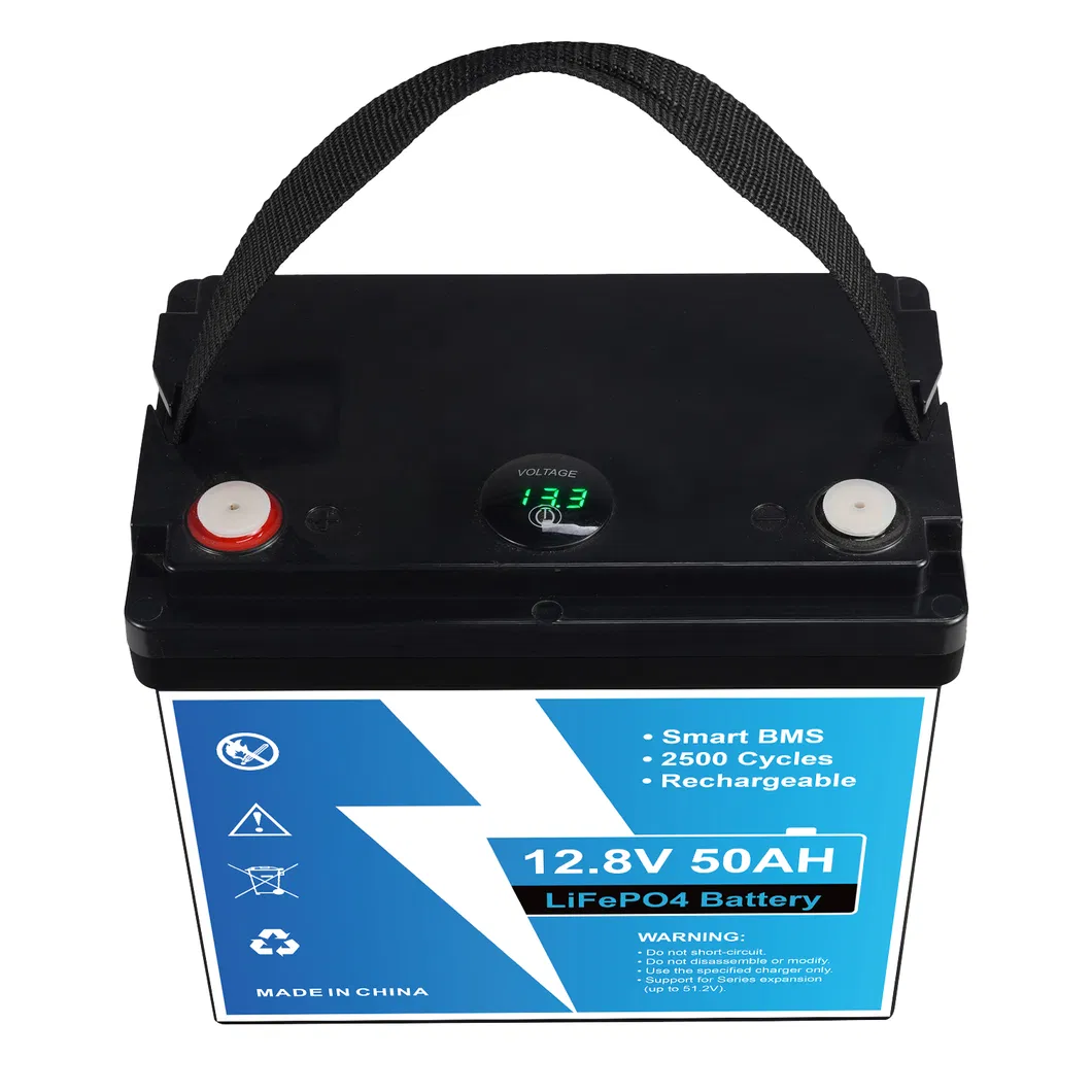 12V 50ah 100ah 200ah LiFePO4 بطارية ليثيوم مع نظام إدارة البطارية لتخزين الطاقة الشمسية لأنظمة RV والبحرية وأنظمة المنازل خارج الشبكة
