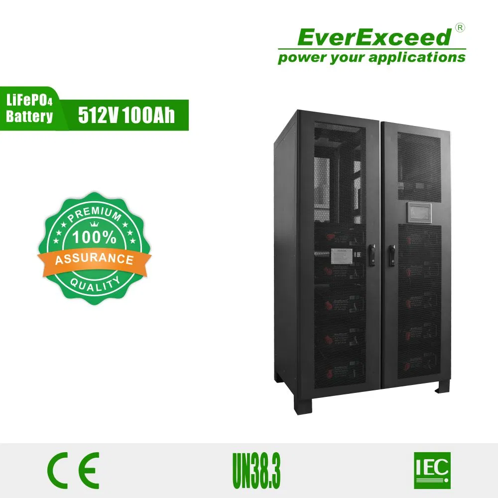 نظام بطارية ليثيوم UPS عالي الجهد معتمد من UL، 512V 25.6kwh / 51.2kwh للطاقة الاحتياطية الحرجة