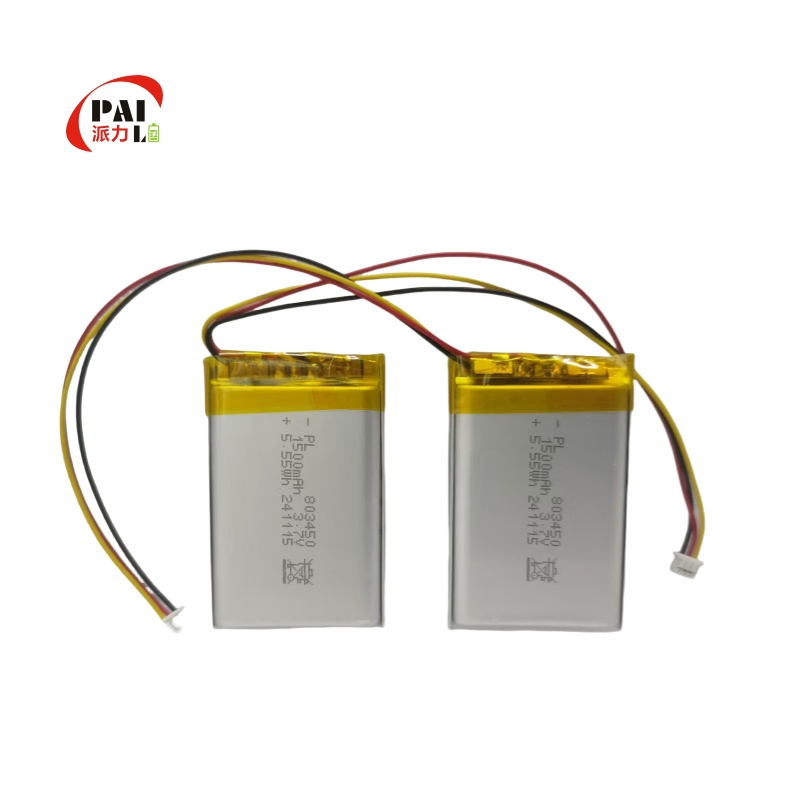 خلايا أكياس مخصصة 3.7V بطارية بوليمر 803450 بطارية ليثيوم أيون قابلة لإعادة الشحن بطارية ليثيوم بوليمر