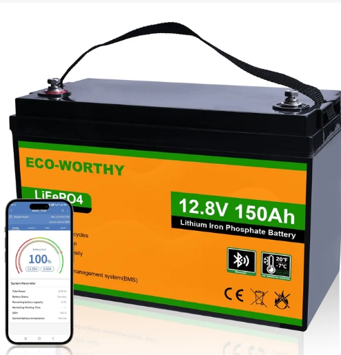 12.8V 20ah LiFePO4 حزمة بطارية دورة عميقة بطارية فوسفات الحديد الليثيوم مع نظام إدارة البطارية للاستخدام في الطاقة الشمسية والقوارب البحرية وكاشف الأسماك مقاوم للماء