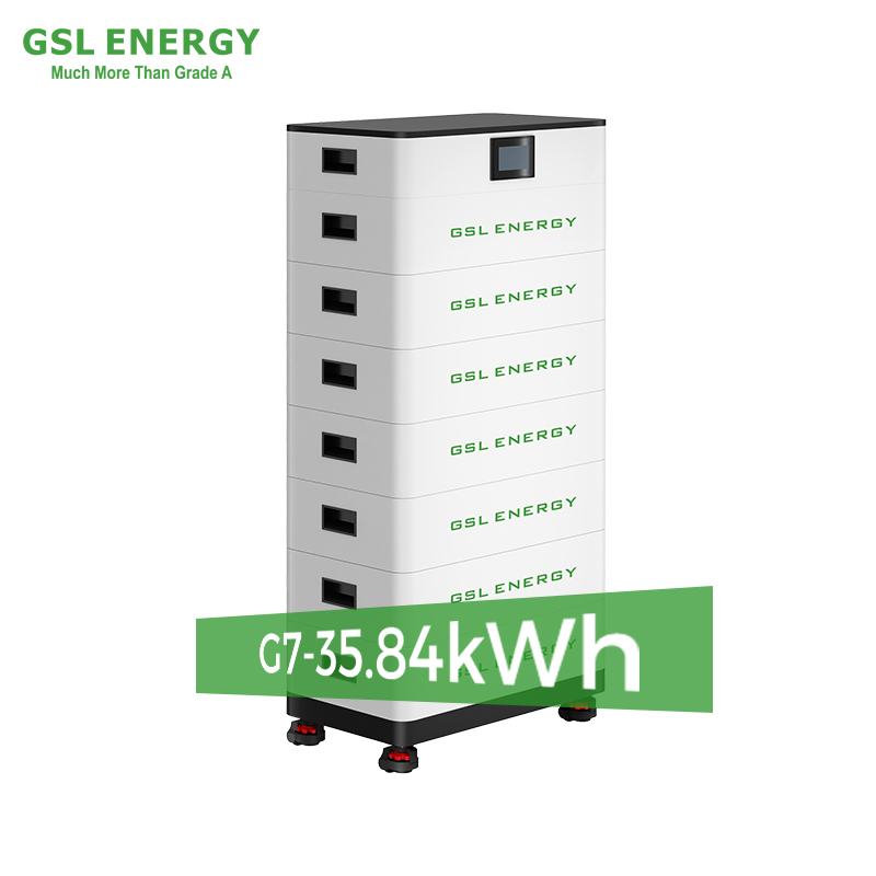 نظام تخزين الطاقة الشمسية المتكامل القابل للتكديس من بطاريات أيون الليثيوم عالية الجهد Gsl Energy للاستخدام المنزلي 51.2V 10kwh LiFePO4