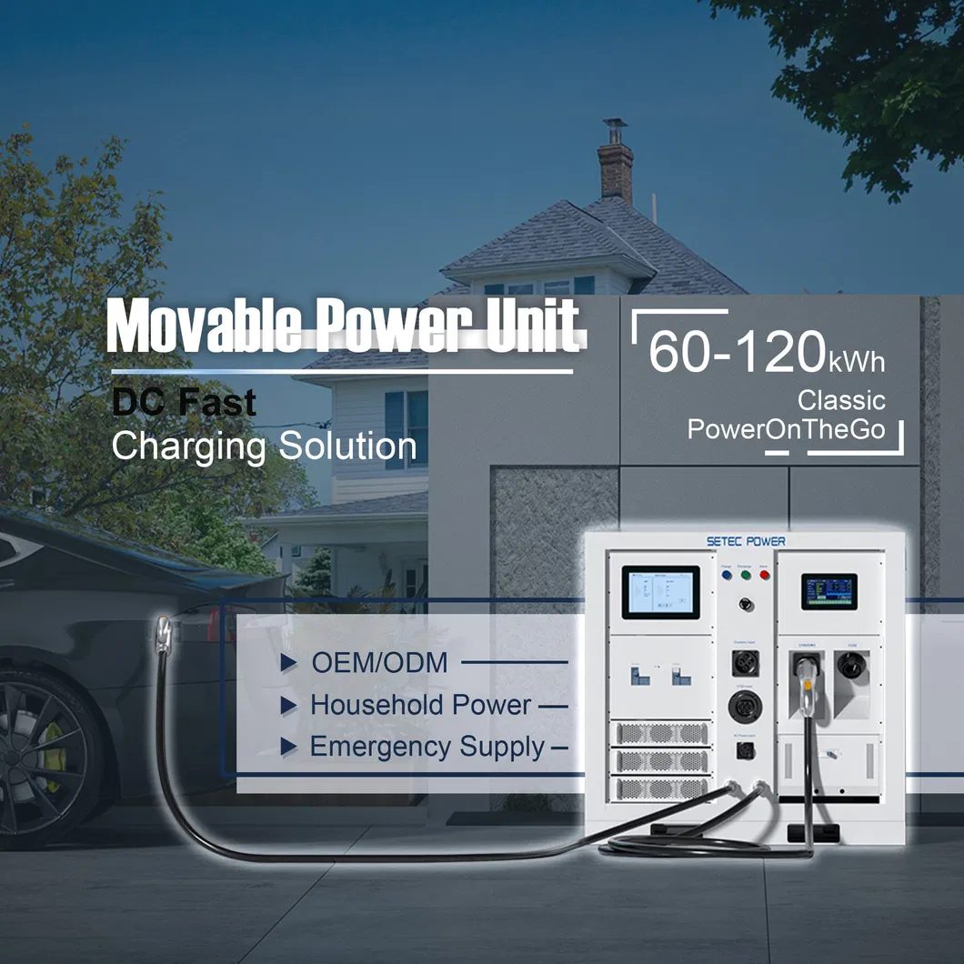 60kWh/120kWh نظام تخزين الطاقة الصناعية تخزين الطاقة الشمسية المتنقل LiFePO4 بطارية ليثيوم أيون LFP
