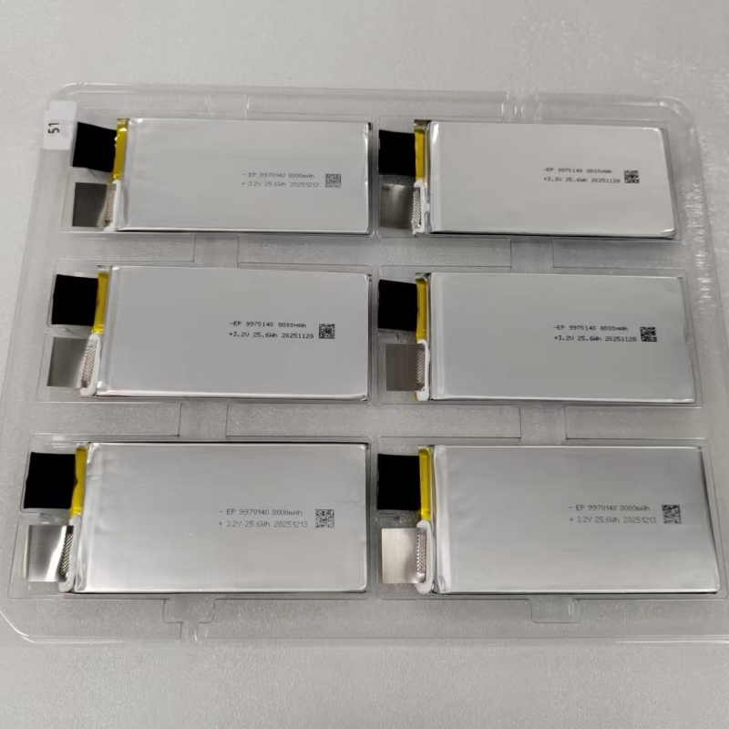 3.2V خلايا الكيس 8ah 45c بطاريات ليثيوم كيسية لتخزين الطاقة البحرية