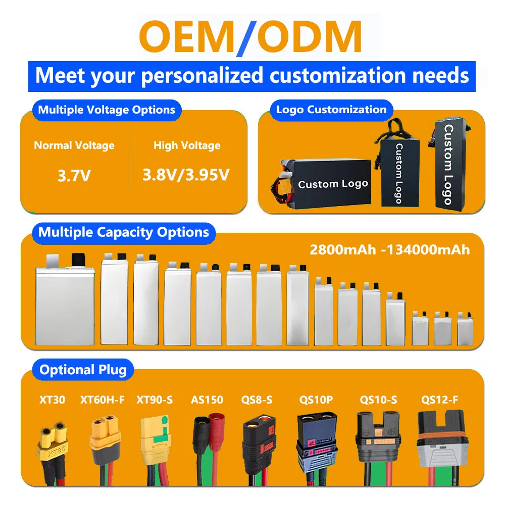 103450 3.7V 1800mAh بطارية بوليمر الليثيوم 103450 3.7V قابلة لإعادة الشحن 2000mAh بطارية ليثيوم بوليمر لجهاز طبي