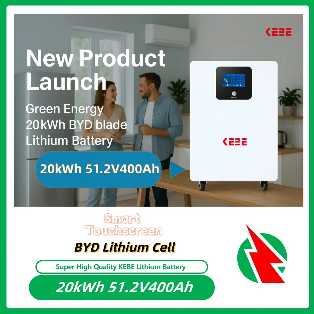20kwh 30kwh بطارية ليثيوم قابلة لإعادة الشحن من بيد سولار 51.2V 400ah 600ah LiFePO4 بطارية