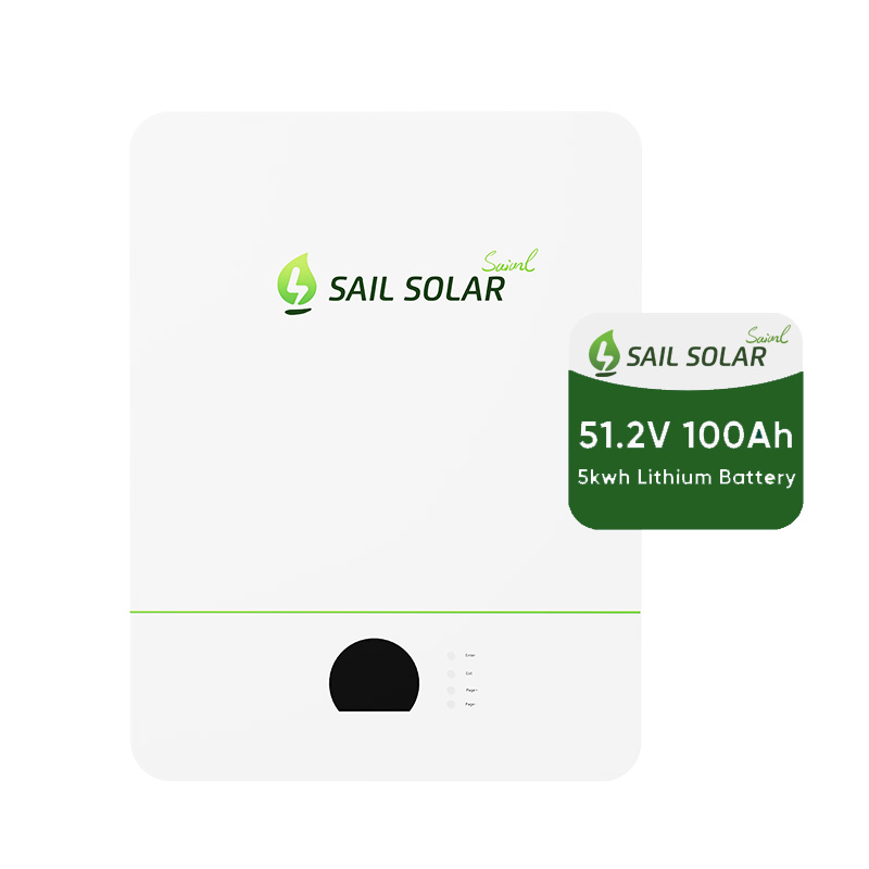 بيع الطاقة الشمسية 51.2V 100ah 200ah تخزين بطاريات الليثيوم 5kwh 10kwh بطارية احتياطية مثبتة على الحائط