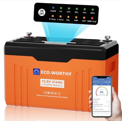 12.8V 20ah LiFePO4 حزمة بطارية دورة عميقة بطارية فوسفات الحديد الليثيوم مع نظام إدارة البطارية للاستخدام في الطاقة الشمسية والقوارب البحرية وكاشف الأسماك مقاوم للماء