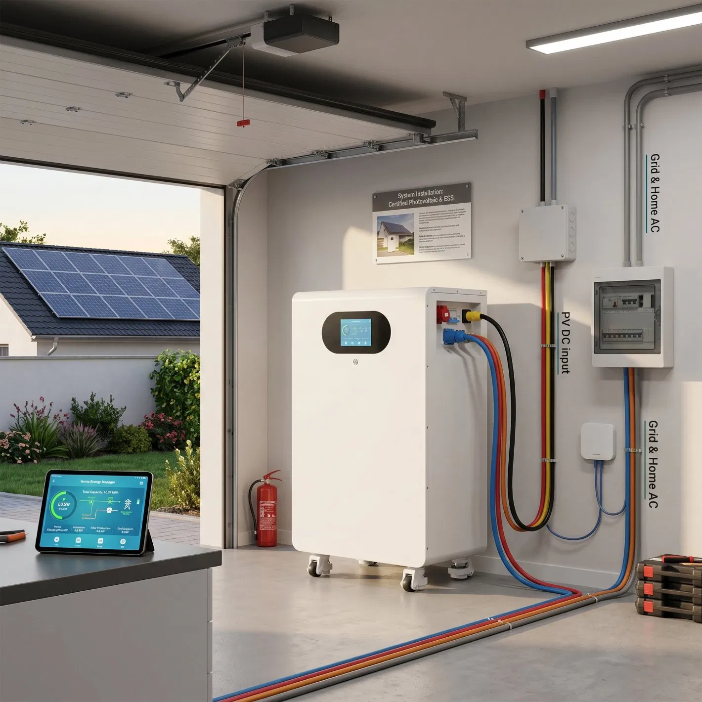 51.2V 314ah 1p16s 16.07kwh نظام تخزين الطاقة المنزلية بطاريات ليثيوم قابلة لإعادة الشحن LiFePO4 بطارية أرضية
