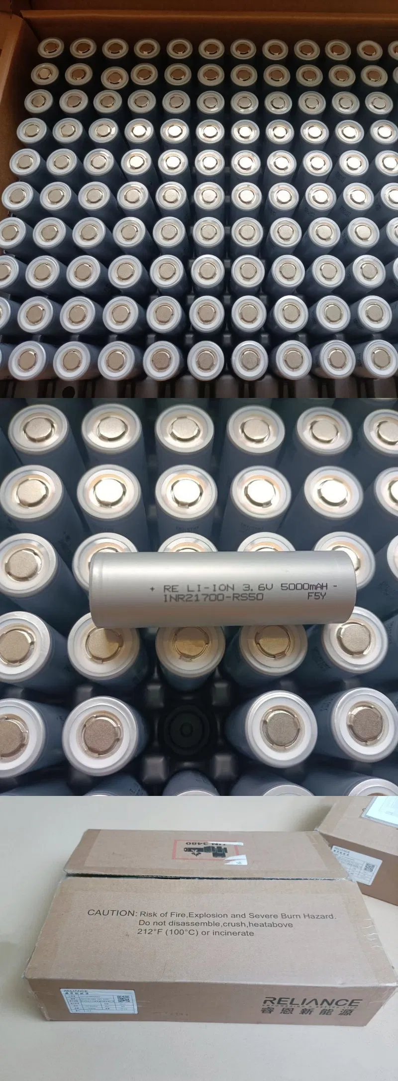 بطارية ليثيوم قابلة لإعادة الشحن من النوع الأسطواني العميق 3.6V 5000mAh