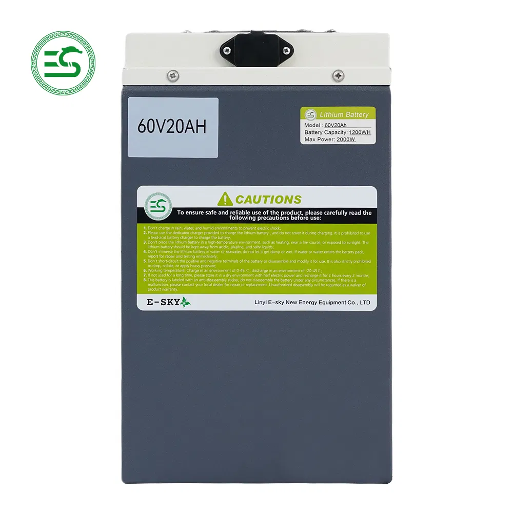 60V20ah-U بطارية ليثيوم لدراجة كهربائية بطارية دراجة نارية مصنع صيني شهادة Un38.3
