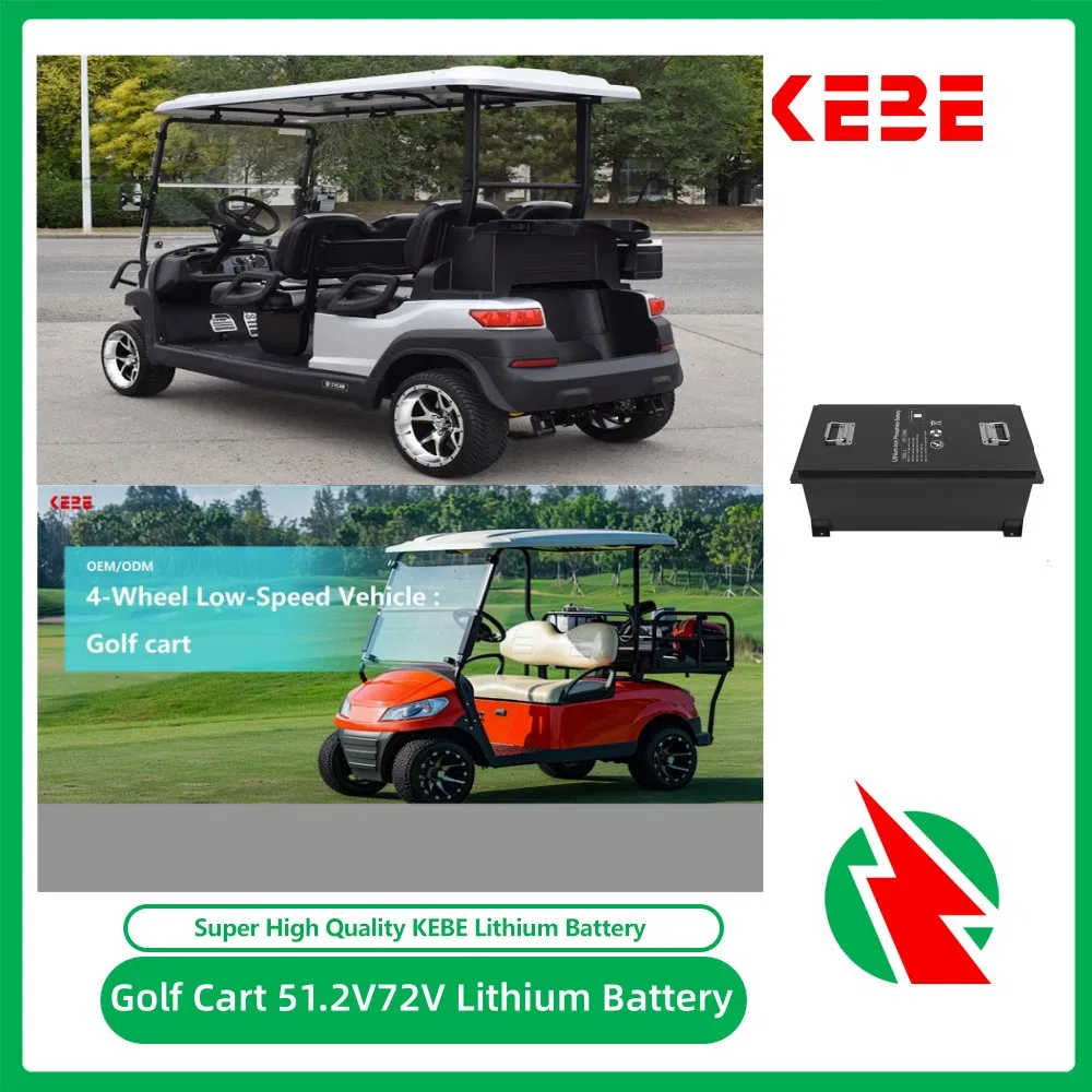 بطارية 76.8V105ah 100ah 200ah عربة جولف LiFePO4 حزمة بطارية 72V 51.2V105ah150ah بطارية ليثيوم
