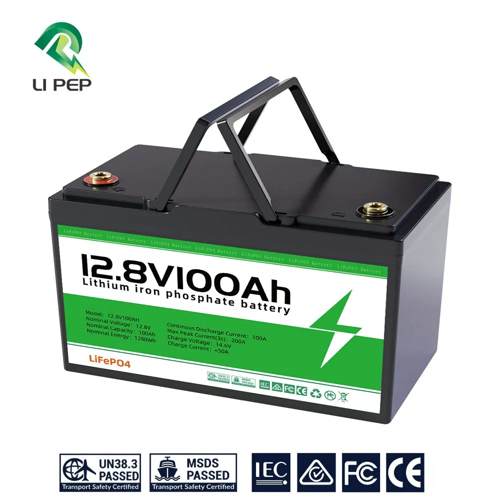 بطاريات شمسية قابلة لإعادة الشحن دورة عميقة 12V/24V/48V 100/200ah بديل محمول لحمض الرصاص LiFePO4 حزمة خلايا تخزين شمسية ليثيوم بطارية ليثيوم أيون شمسية