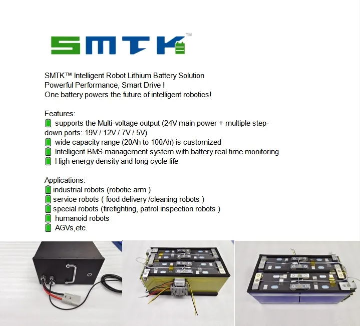 بطاريات روبوتات لآلات التنظيف الخارجية AMR AGV