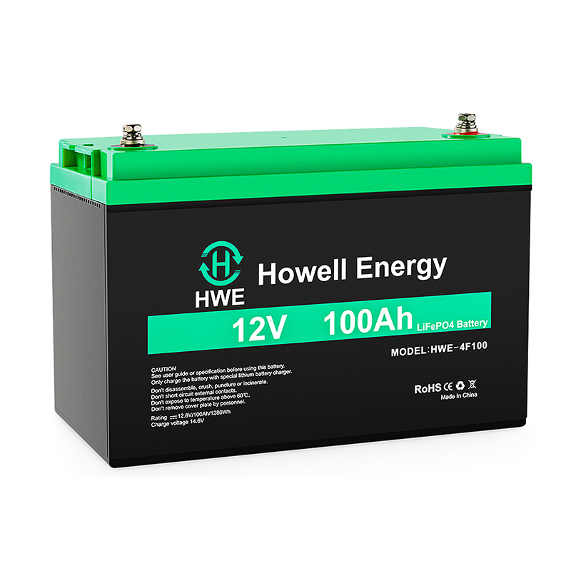 LiFePO4 ليثيوم حديد 12V فولت 100ah حزمة بطارية تخييم RV مركبة ترفيهية بطارية