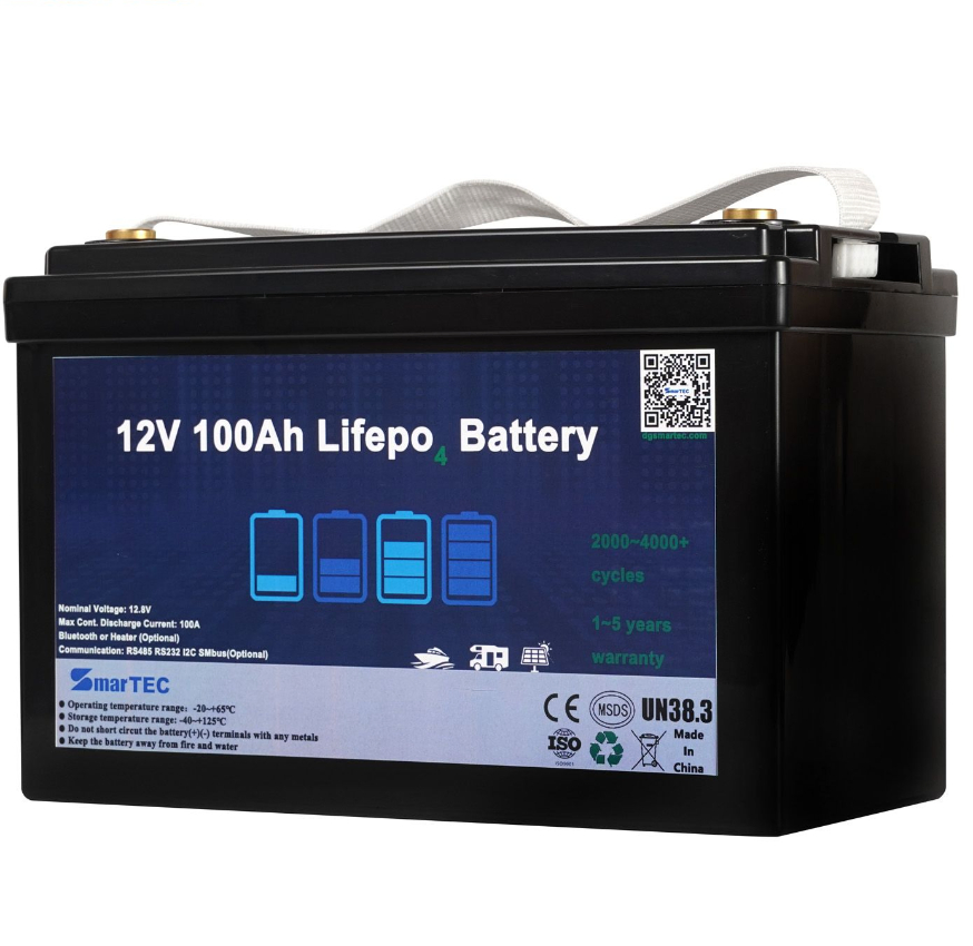 17 سنوات الشركة المصنعة لبطاريات الليثيوم 12V 100A 200ah 300ah LiFePO4 بطاريات لتخزين الطاقة الشمسية/ RV/ عربة جولف