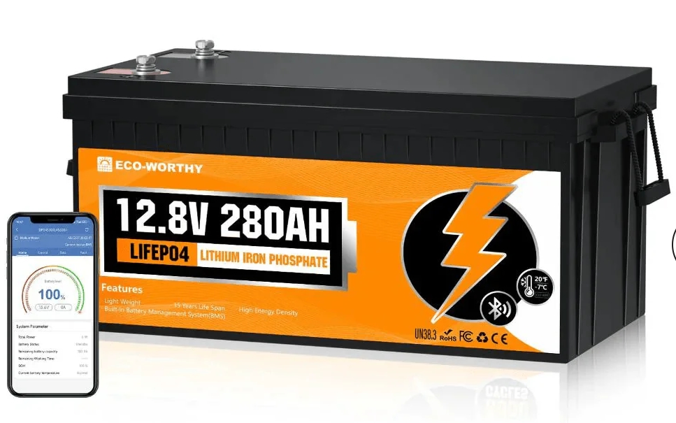 12.8V 20ah LiFePO4 حزمة بطارية دورة عميقة بطارية فوسفات الحديد الليثيوم مع نظام إدارة البطارية للاستخدام في الطاقة الشمسية والقوارب البحرية وكاشف الأسماك مقاوم للماء