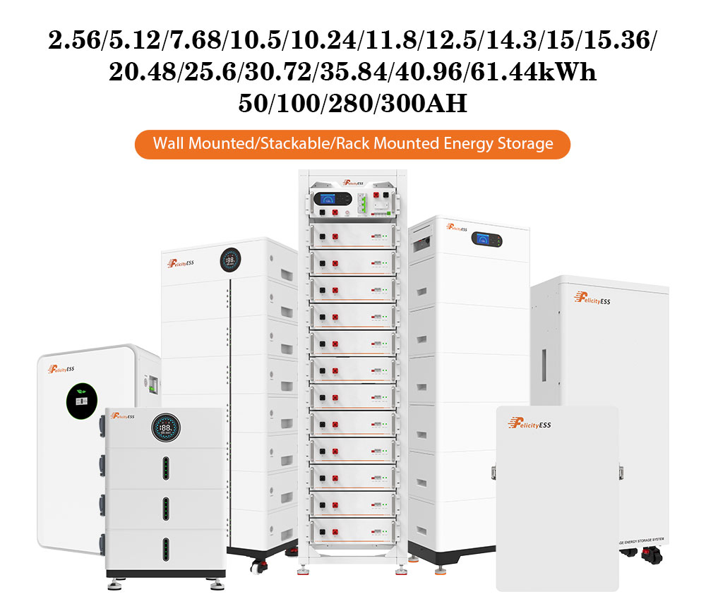 بطارية ليثيوم عالية الأداء من فيليسيتيس 48V 280ah LiFePO4 مثالية لأنظمة الطاقة الشمسية الموثوقة