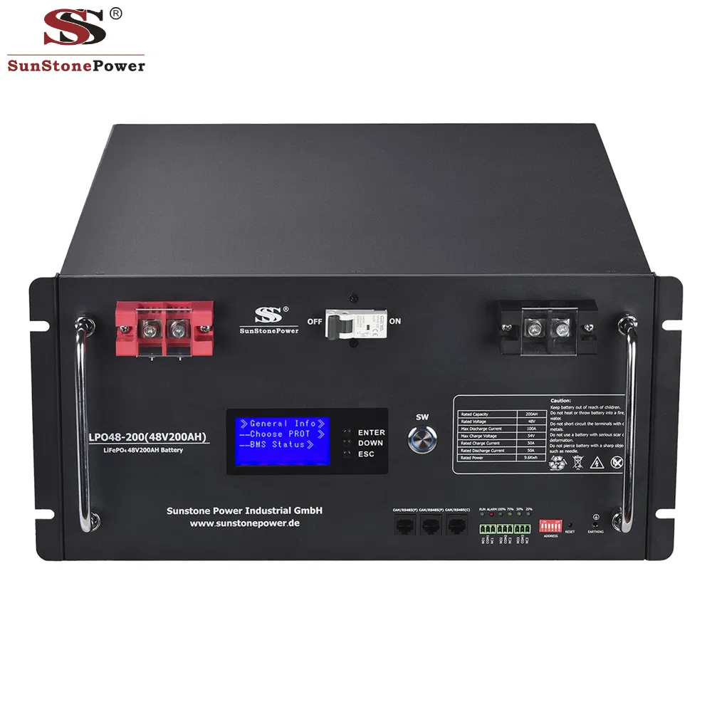 48V 200ah بطارية ليثيوم أيون قابلة لإعادة الشحن LiFePO4