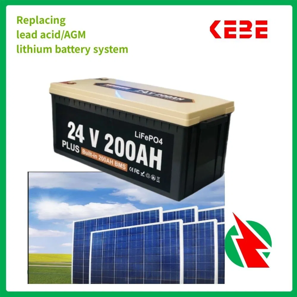 تخزين الطاقة الشمسية كيب 12V 24V بطارية LFP 50ah 100ah 150ah 200ah 300ah 400ah حزمة بطارية ليثيوم الشمسية للسيارات الترفيهية/ عربة الجولف/ البحرية/ اليخت