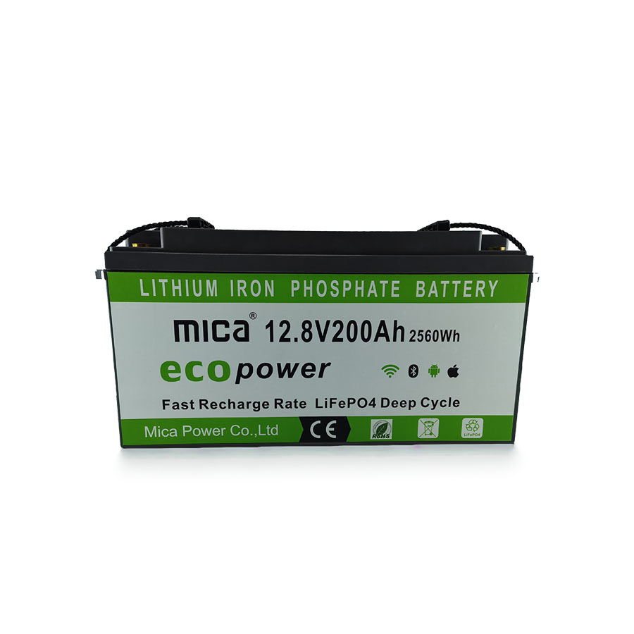 مصنع 12V 200ah بطارية ليثيوم LiFePO4 بديل بطارية الرصاص الحمضية 200ah 2.56kwh بطارية تخزين الطاقة الشمسية لعربات الجولف واليخوت والقوارب والمركبات الترفيهية مع شهادة CE Un38.3