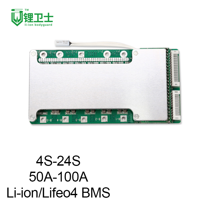نظام إدارة بطارية الليثيوم الذكي مع Bt 48V 24s 100A