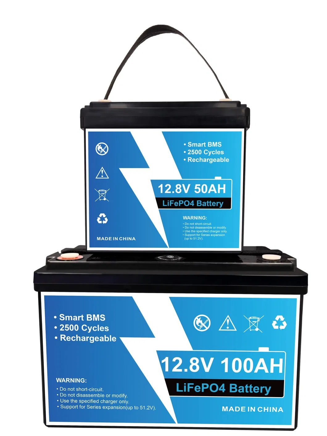 12V 50ah 100ah 200ah LiFePO4 بطارية ليثيوم مع نظام إدارة البطارية لتخزين الطاقة الشمسية لأنظمة RV والبحرية وأنظمة المنازل خارج الشبكة