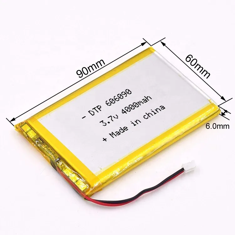 بطارية ليثيوم أيون دورة عميقة 606090 بطارية ليثيوم بوليمر قابلة لإعادة الشحن 4000mAh لبنوك الطاقة 3.7V