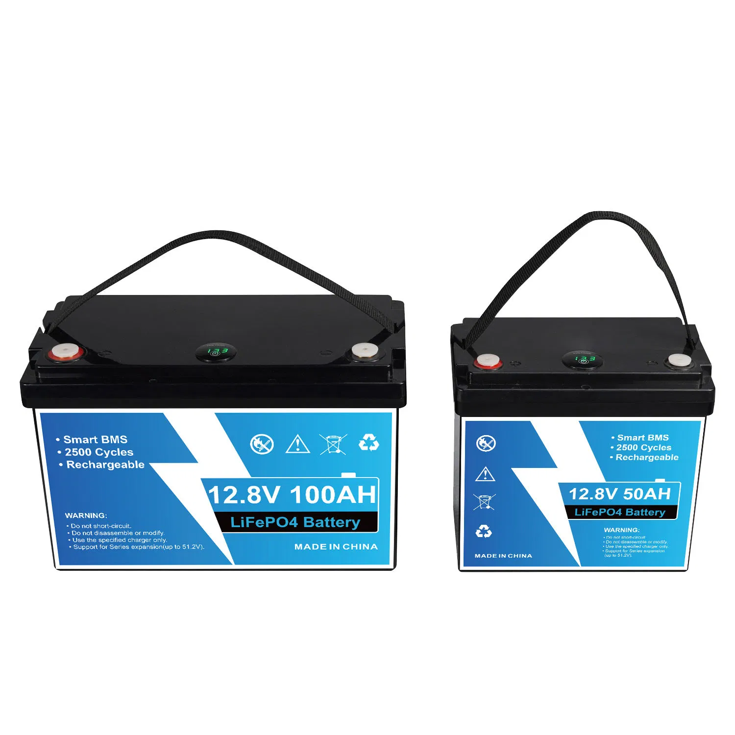 12V 50ah 100ah 200ah LiFePO4 بطارية ليثيوم مع نظام إدارة البطارية لتخزين الطاقة الشمسية لأنظمة RV والبحرية وأنظمة المنازل خارج الشبكة