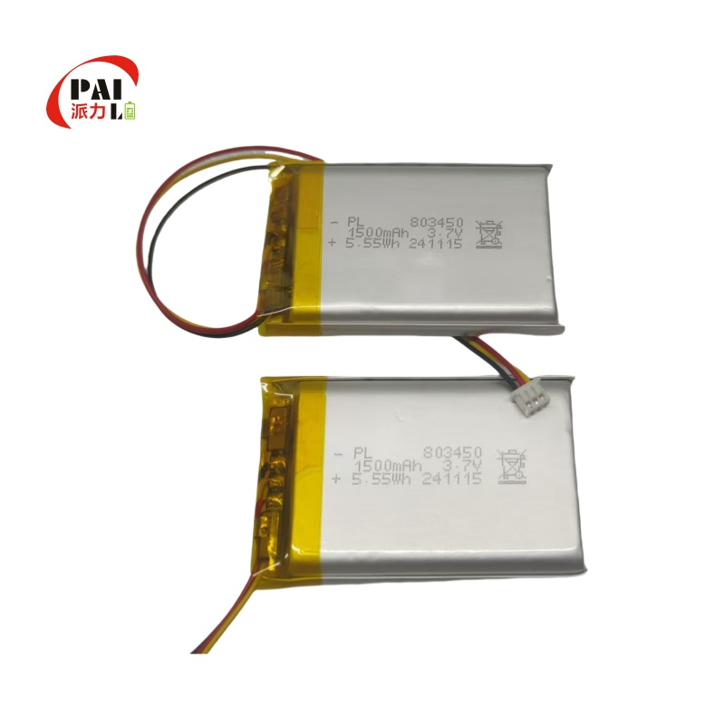 خلايا أكياس مخصصة 3.7V بطارية بوليمر 803450 بطارية ليثيوم أيون قابلة لإعادة الشحن بطارية ليثيوم بوليمر