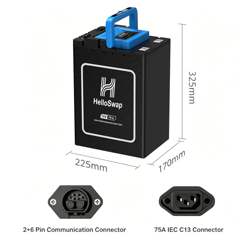 محطة تبديل بطاريات الليثيوم أيون للدراجات النارية الكهربائية والسكوترات 72V 40ah