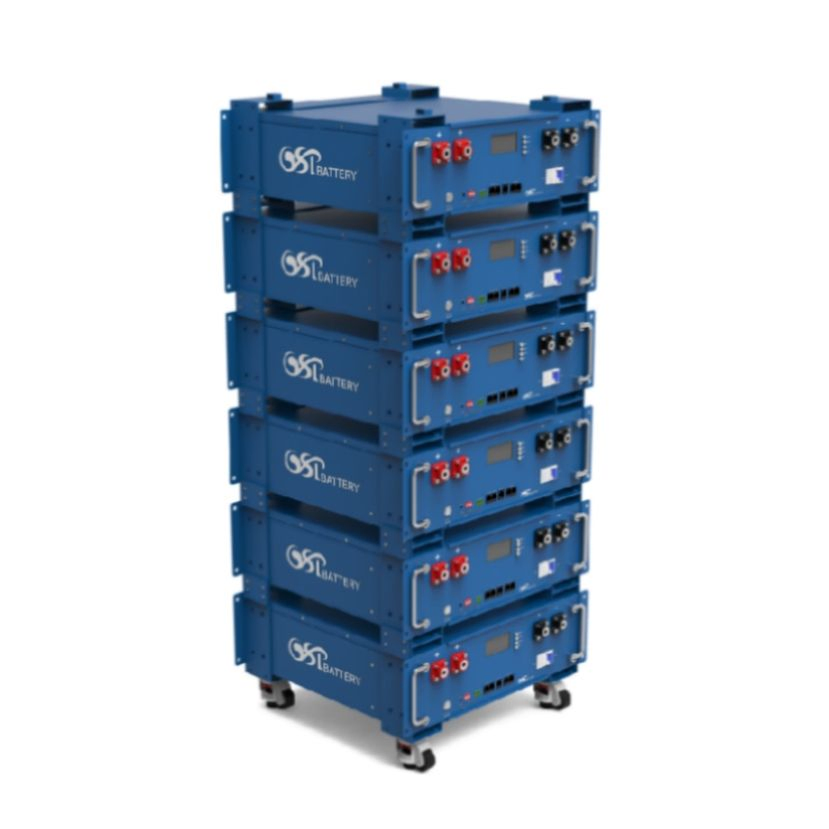 بطارية ليثيوم غير سامة قابلة للتكديس بالجملة 48V100ah-Rack نوع LiFePO4 كيمياء الخلية لصيد الأسماك