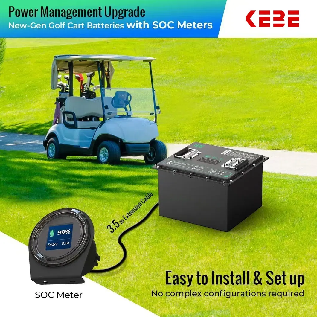 سعر مصنع OEM لبطارية ليثيوم أيون لسيارة جولف LiFePO4 51.2V 105ah 150ah 72V 105ah 5 سنوات ضمان