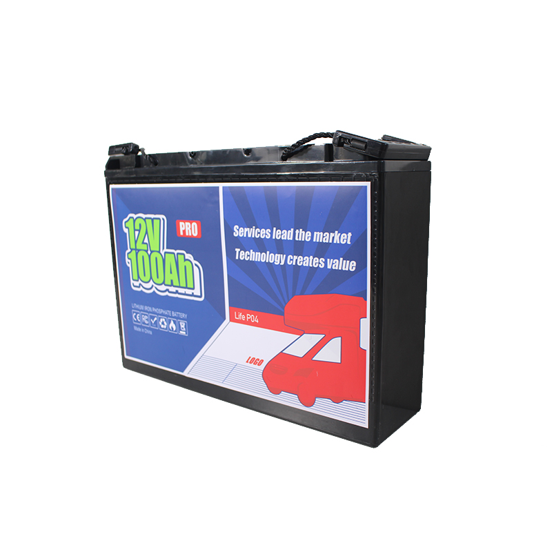 LiFePO4 دورة عميقة 100ah 12V بطارية ليثيوم مع نظام إدارة البطارية مدمج 3000-5000 للسيارات الترفيهية/المخيمات البحرية/التجوال/الفان