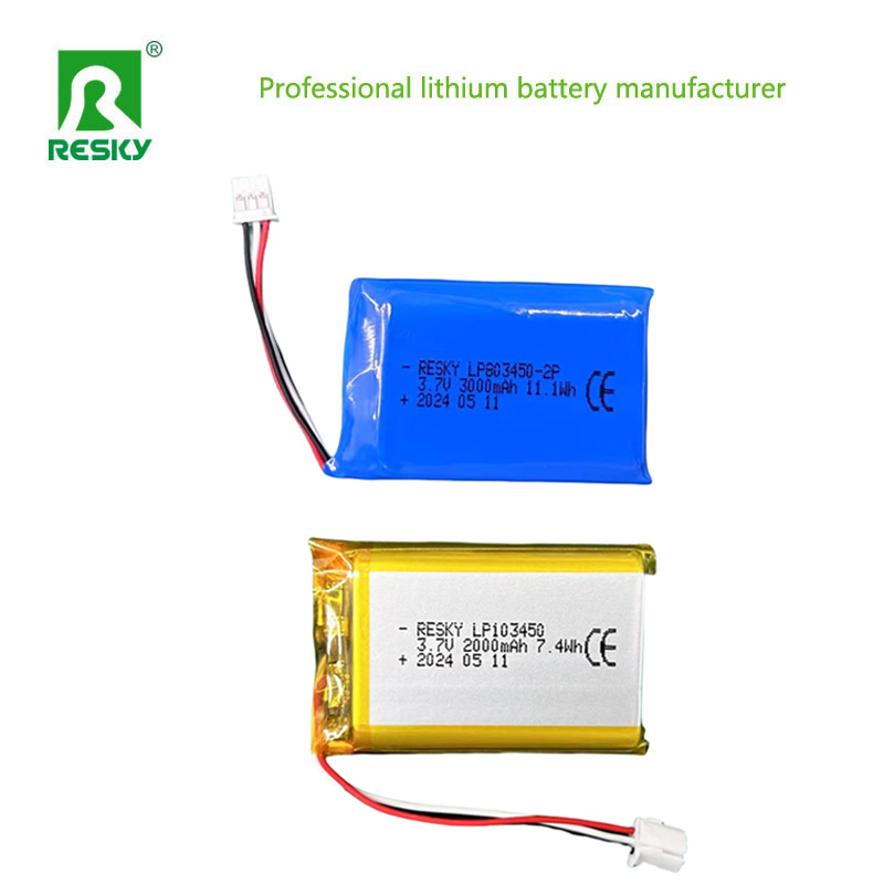 بطارية ليثيوم أيون بوليمر قابلة لإعادة الشحن 553450 1100mAh 4.08wh
