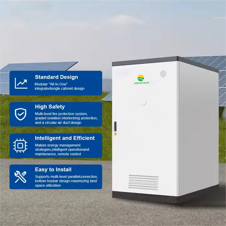 نظام بطارية ليثيوم 200kw+372kwhl LiFePO4 تبريد هواء خارج الشبكة لخزانة تخزين الطاقة عالية القدرة