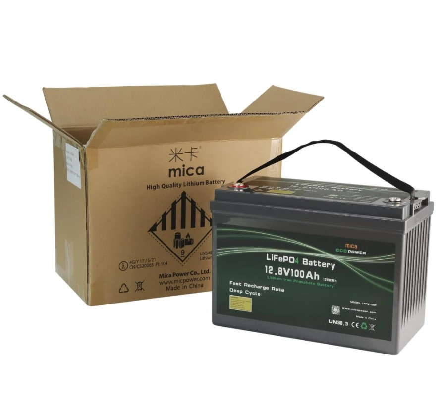 بطاريات ليثيوم أيون 12V 12.8V 100ah LiFePO4 /LFP/حزم بطاريات ليثيوم أيون لتخزين الطاقة تخزين الطاقة الشمسية/عربة/قارب بحري مع تطبيق بلوتوث للمراقبة