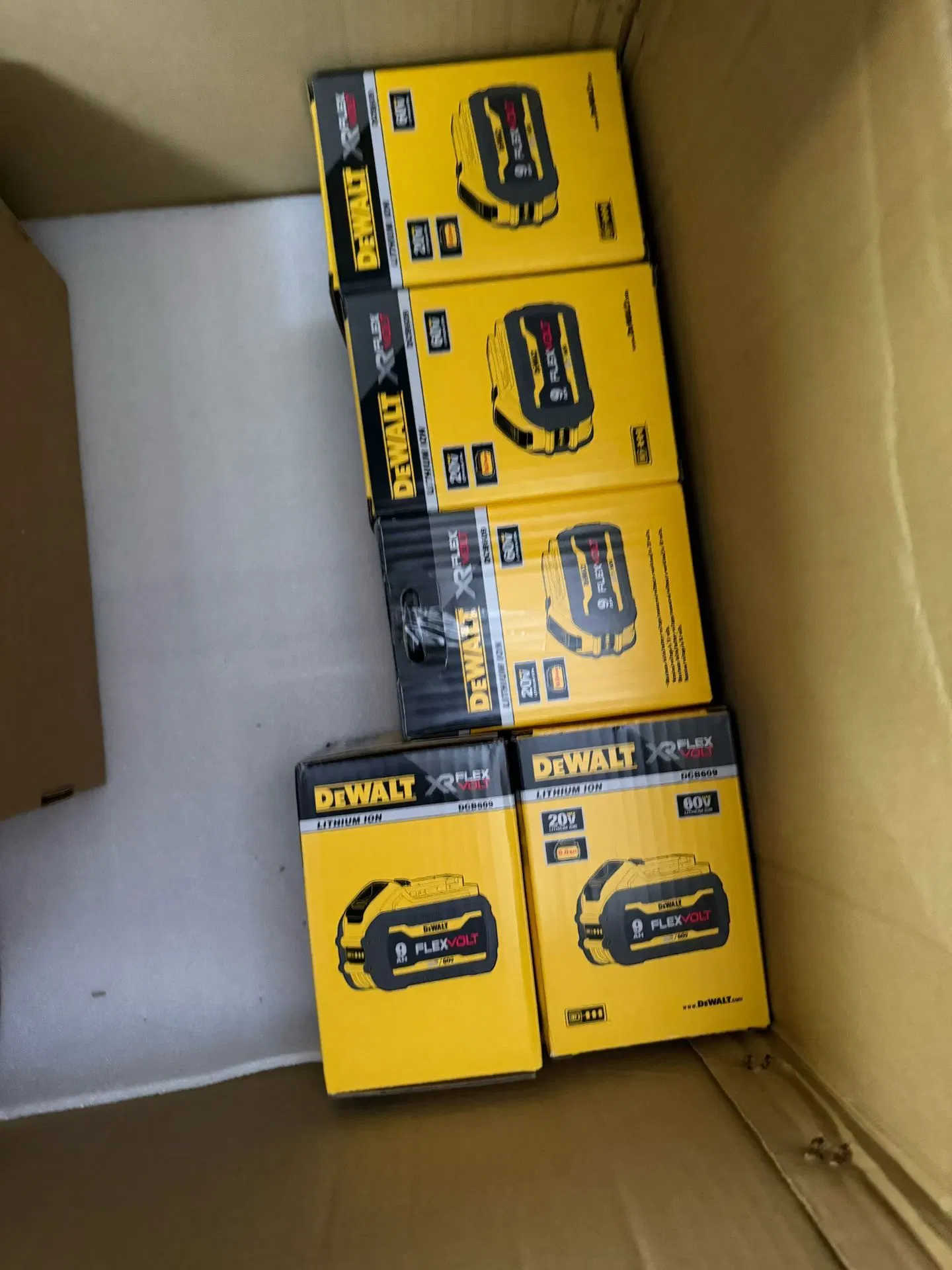 بطارية ليثيوم أيون عالية السعة 20V 60V 9.0ah لأدوات الطاقة من ديوالت