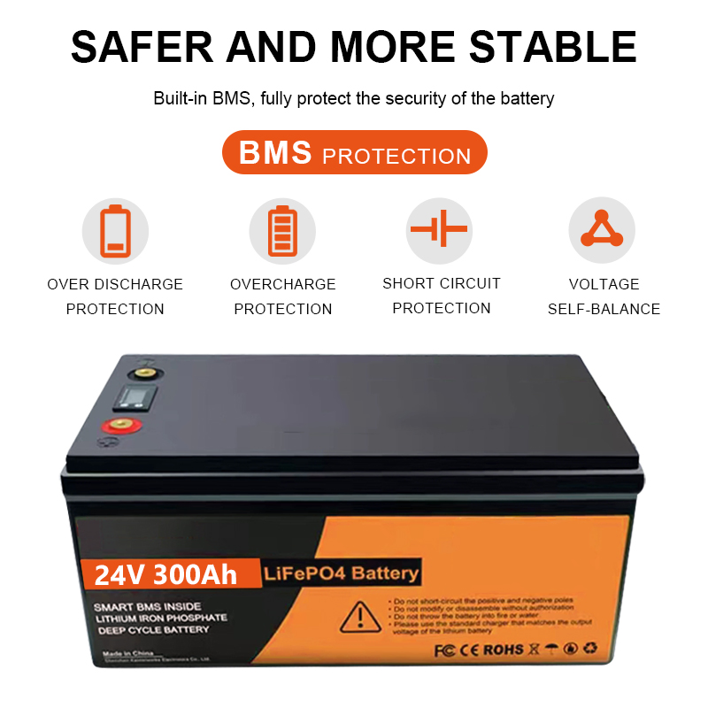 24V 300ah بطارية ليثيوم 100ah 150ah 200ah 230ah 280ah 400ah LiFePO4 حزمة بطارية لنظام الطاقة الشمسية المنزلية
