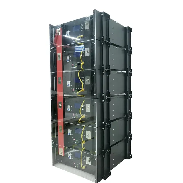 48V 51.2V 100ah 200ah خزانة بطارية ليثيوم أيون ذات سعة عالية مثبتة على الرف LiFePO4 لنظام الطاقة الشمسية