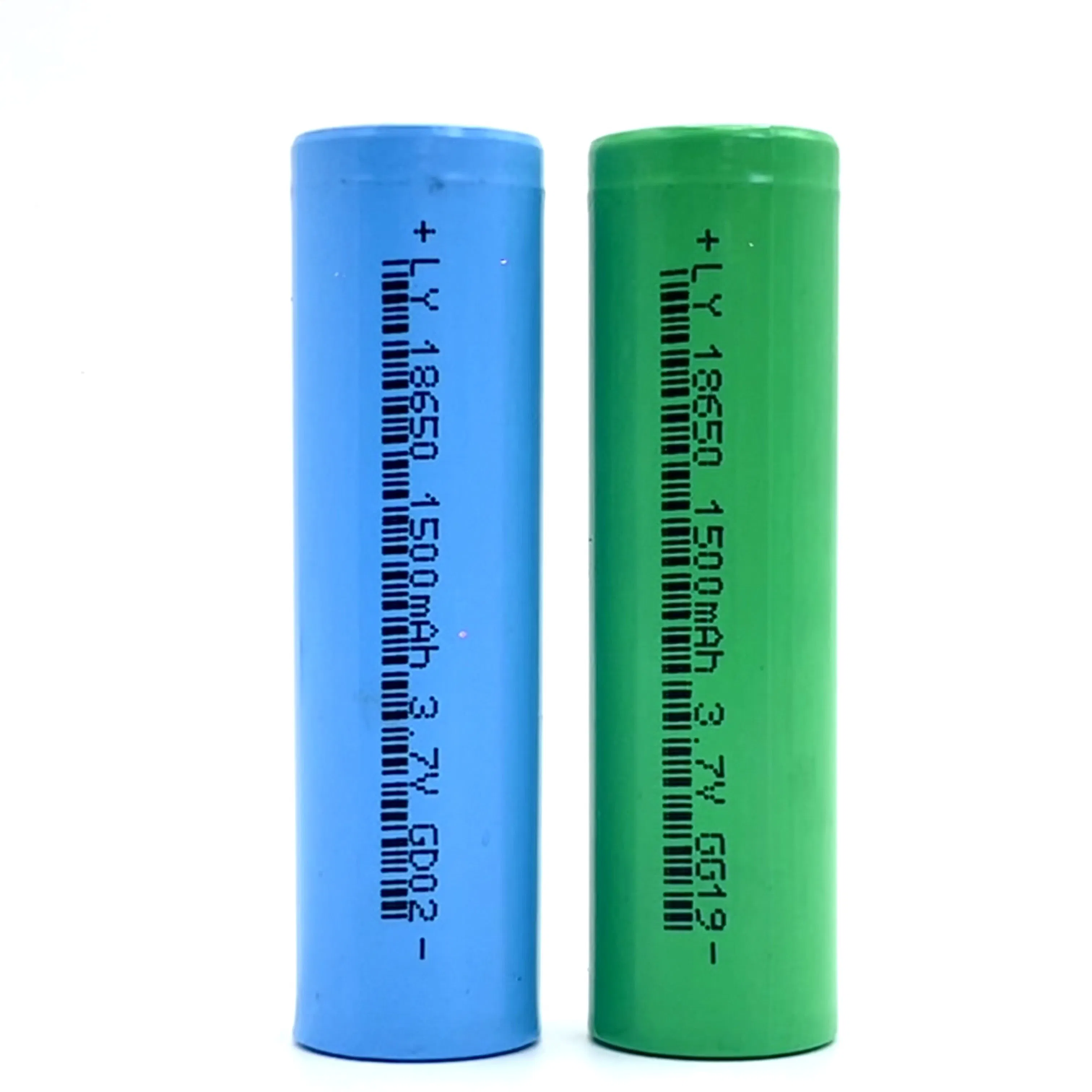 جملة الجملة 18650 بطارية ليثيوم 3.7V 1800mAh قابلة لإعادة الشحن من نوع ليون بوليمر خلية واحدة
