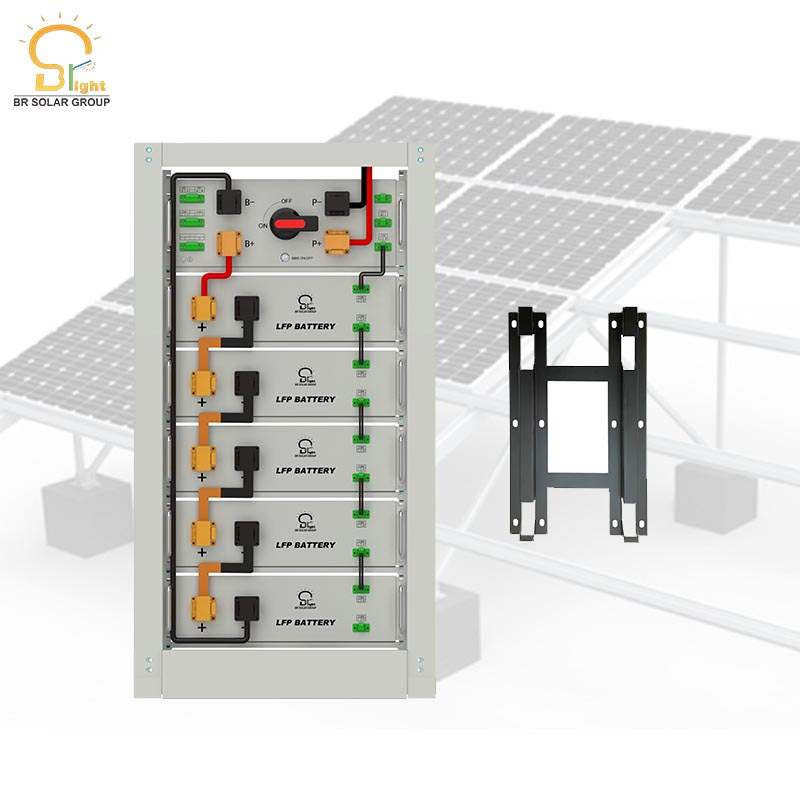 جهد عالي 20kwh-120kwh مع LiFePO4 نظام بطارية ليثيوم أيون راك LiFePO4 حزمة بطارية Hv 153.6V-614.4V بطارية تخزين الطاقة الشمسية