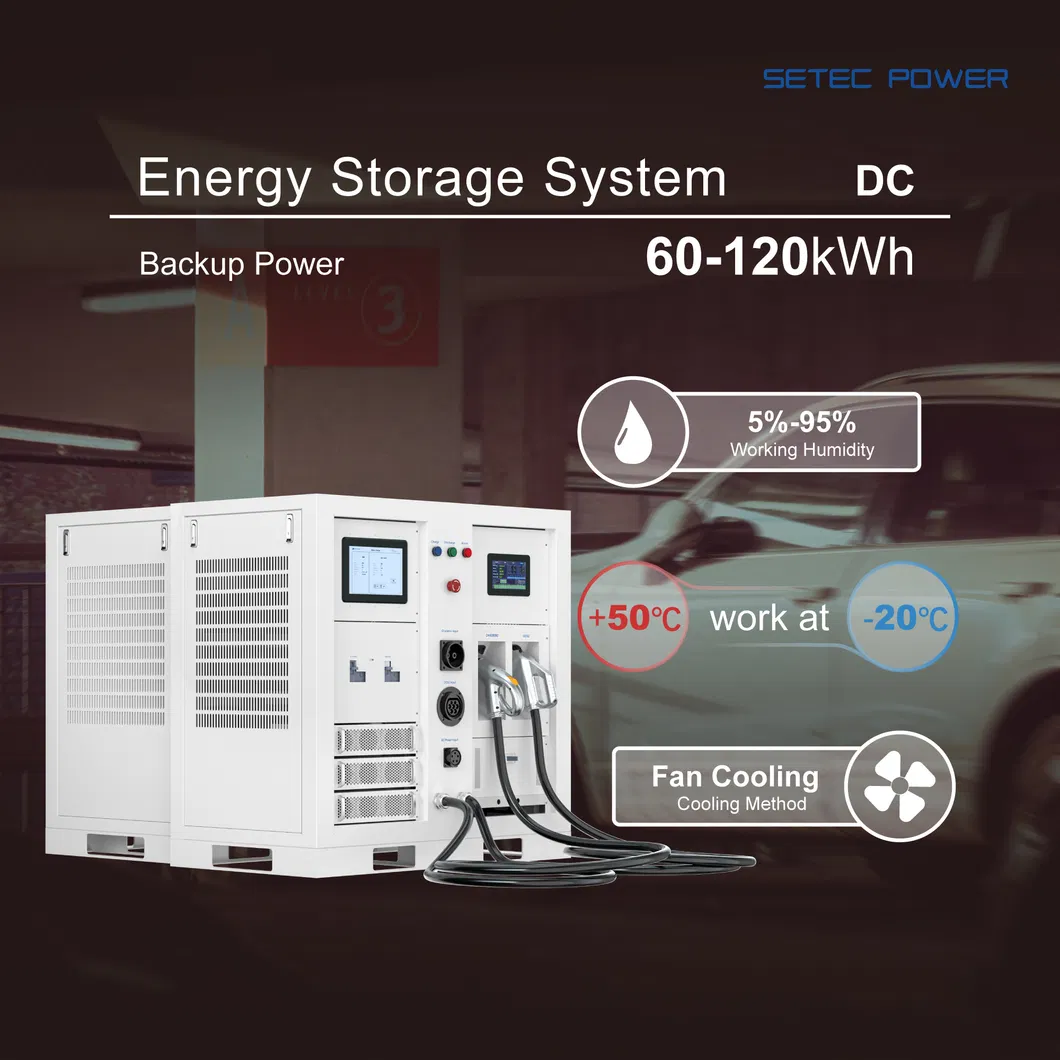 60kWh/120kWh نظام تخزين الطاقة الصناعية تخزين الطاقة الشمسية المتنقل LiFePO4 بطارية ليثيوم أيون LFP