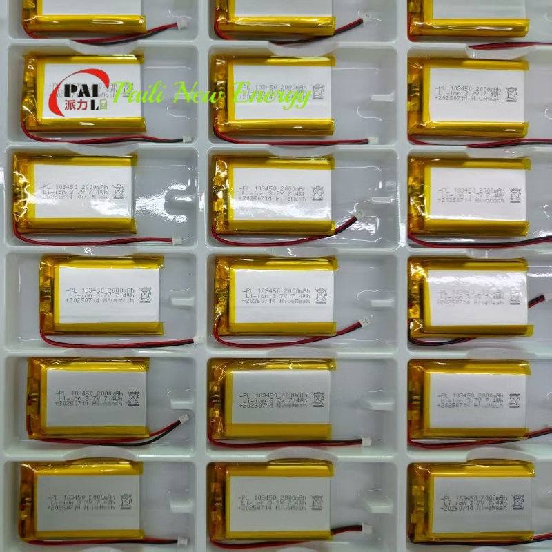 بطارية ليثيوم بوليمر قابلة لإعادة الشحن 103450 3.7V خلية كيس ليثيوم بوليمر للأجهزة المحمولة