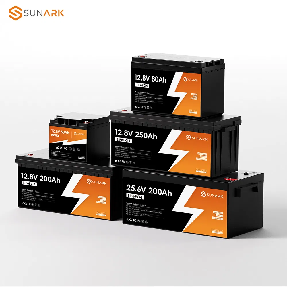 بطارية ليثيوم دائرية عميقة من سونارك 100AMP 24 فولت 24V 100ah LiFePO4 حزمة بطارية