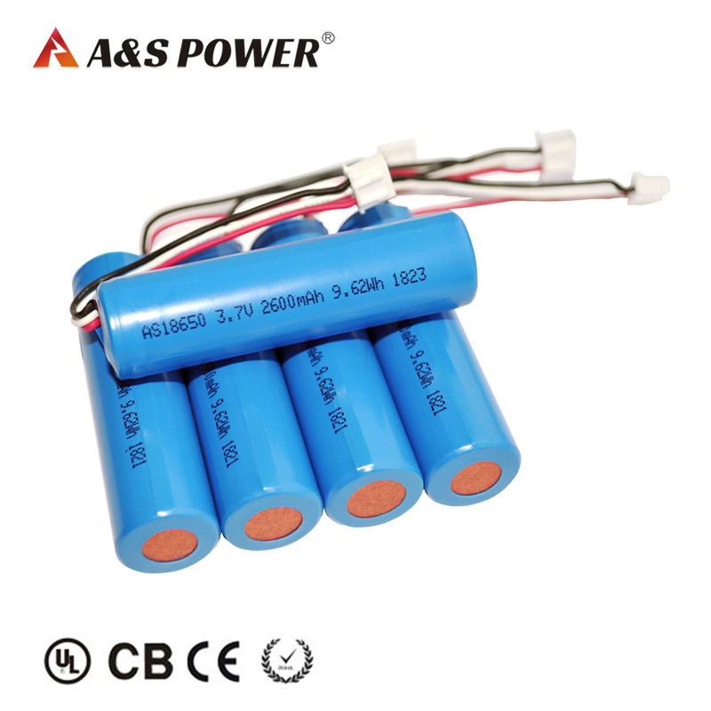18+ سنوات الشركة المصنعة لبطارية ليثيوم 18650 بطاريات ليثيوم أيون 3.7V 2600mAh بطارية ليثيوم 18650 بطارية ليثيوم أيون مع UL2054/Kc/CB لمصباح الرأس مكبر الصوت